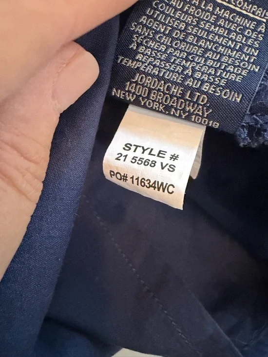 U.S. Polo Assn. Navy Sleeveless Button-Front Midi Dress M Coastal Classic Boat - Picture 9 of 9